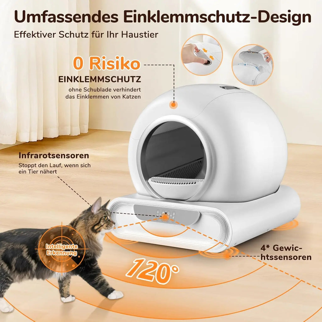 Smart Self-Cleaning Cat Litter Box