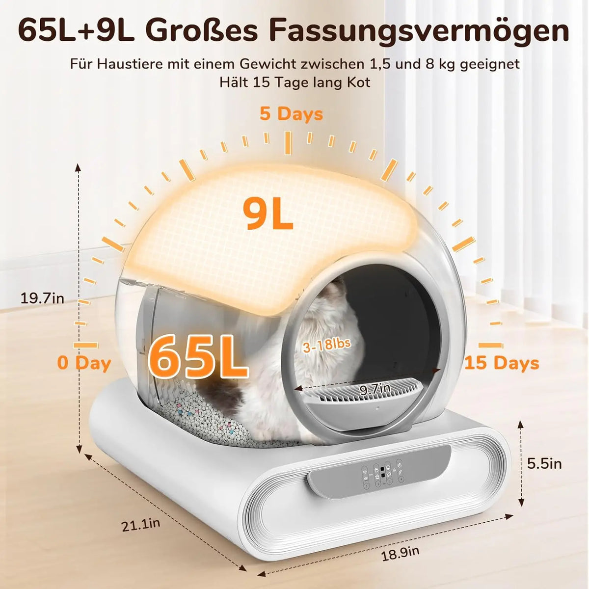 Smart Self-Cleaning Cat Litter Box