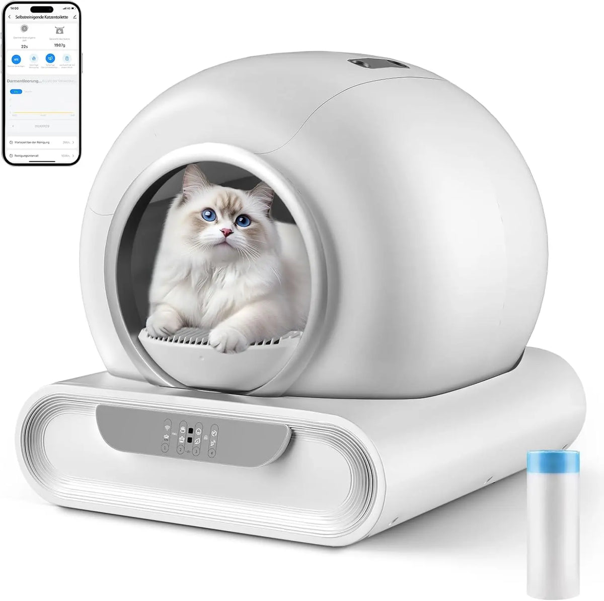 Smart Self-Cleaning Cat Litter Box
