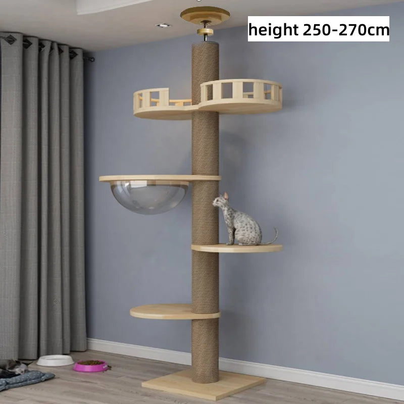 Floor-to-Ceiling Cat Tree Tower