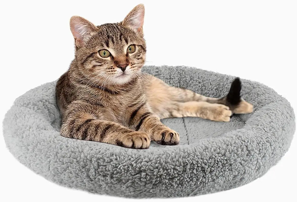 Premium Round Cat Bed for Indoor Cats