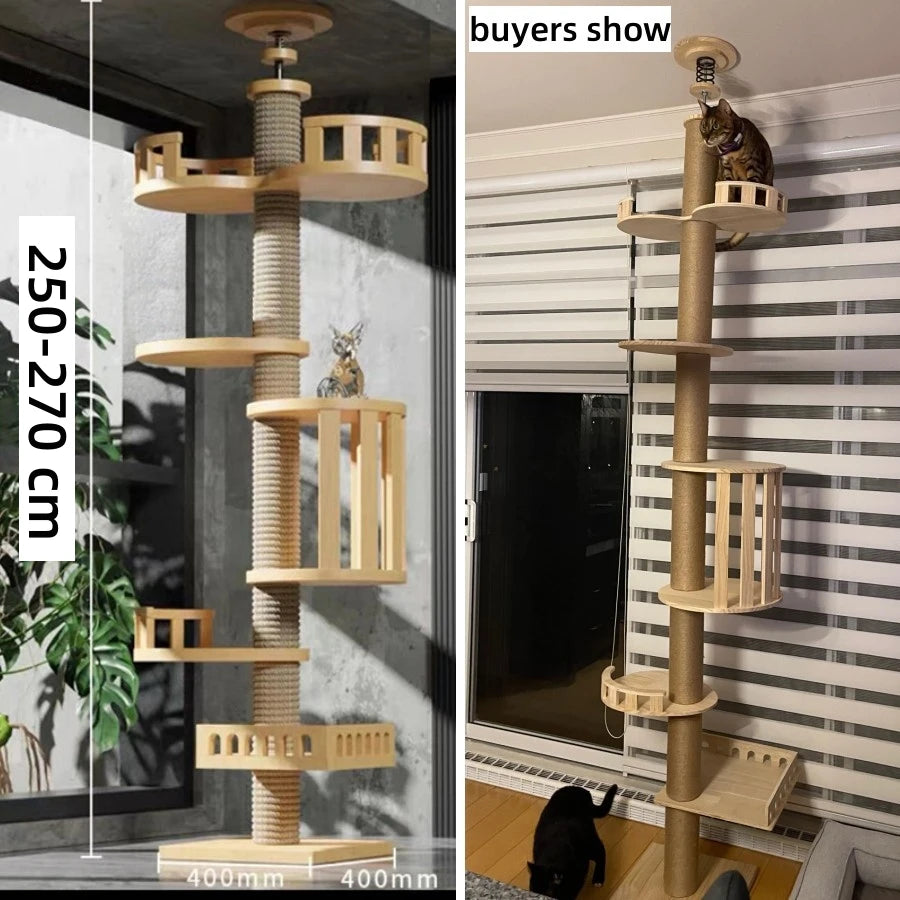Floor-to-Ceiling Cat Tree Tower