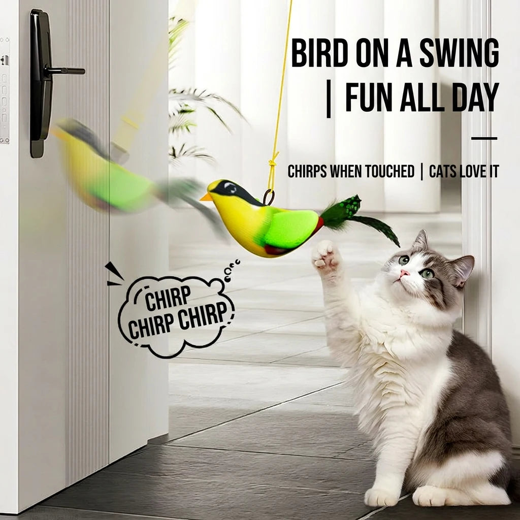 PawPlay™ Interactive Bird Cat Toy