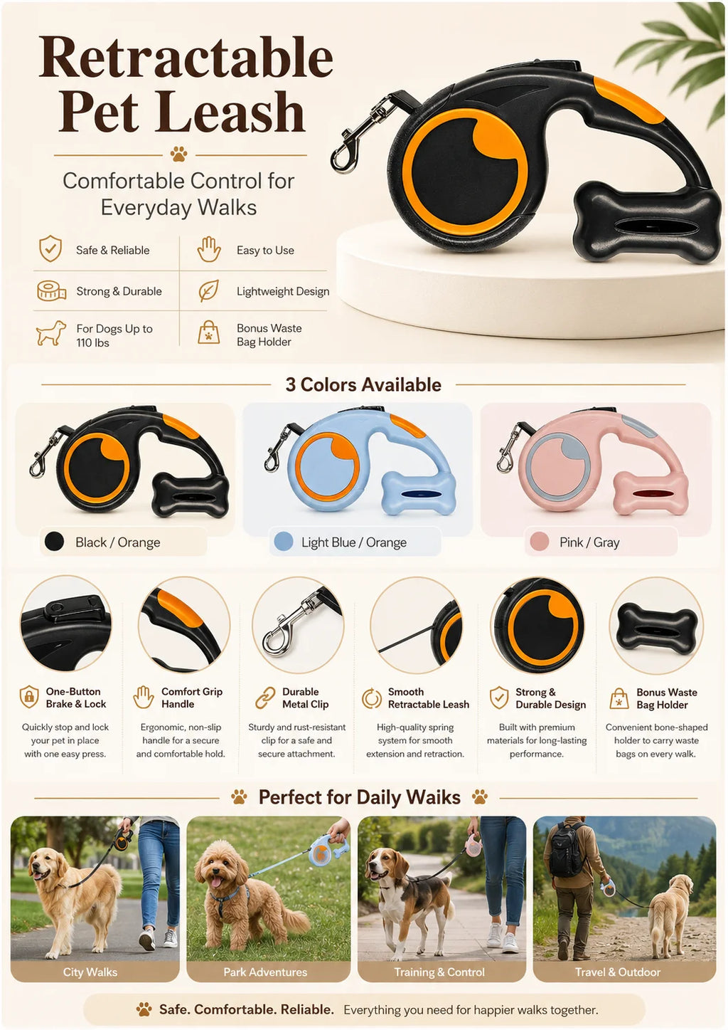 Aleef No-Pull Training Leash