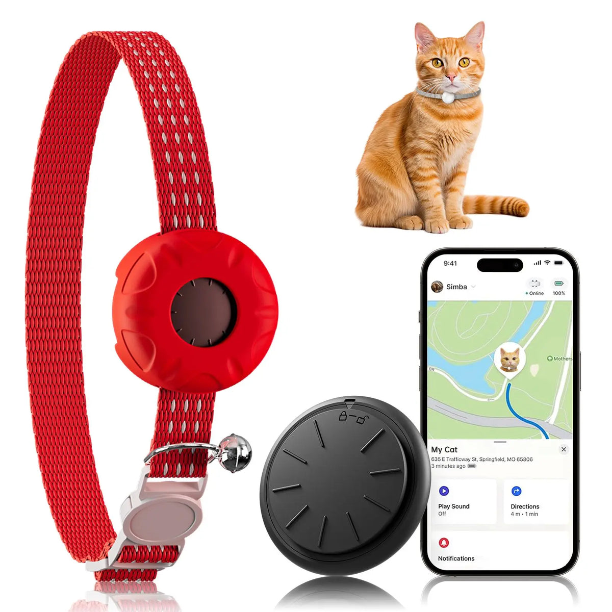 PawTrack™ Cat GPS Tracker Collar