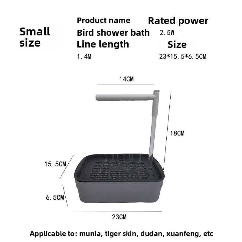 AquaWing™ Smart Parrot Bath