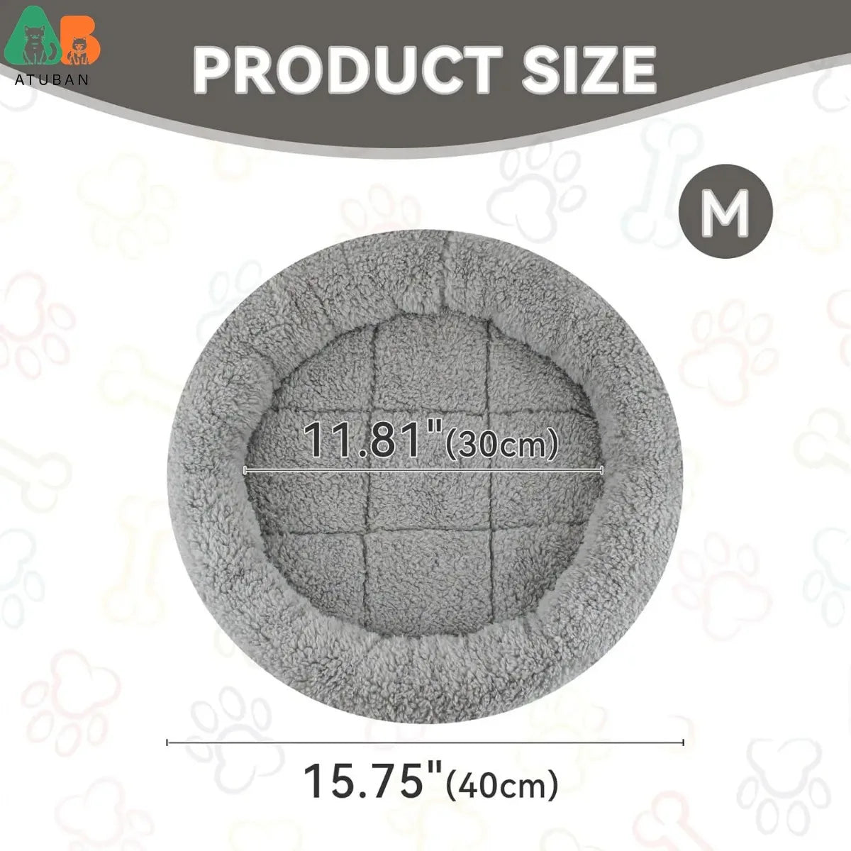 Premium Round Cat Bed for Indoor Cats