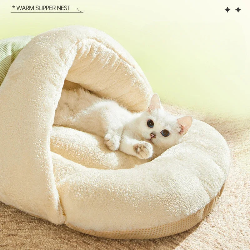 CozyNest™ Enclosed Cat Bed