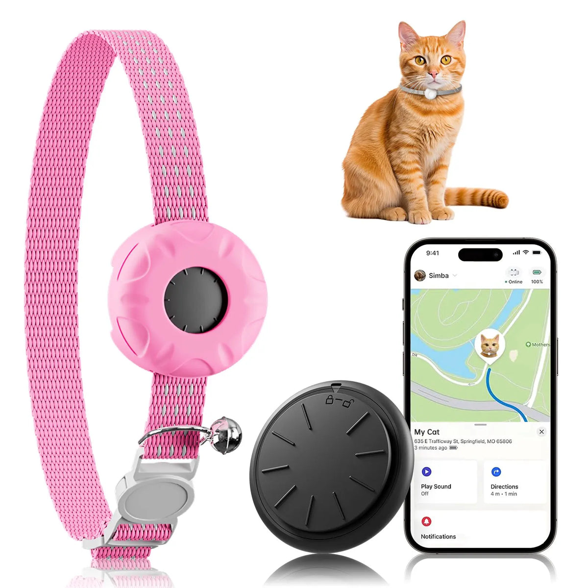PawTrack™ Cat GPS Tracker Collar