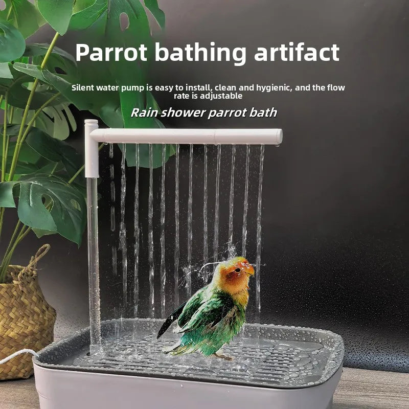 AquaWing™ Smart Parrot Bath