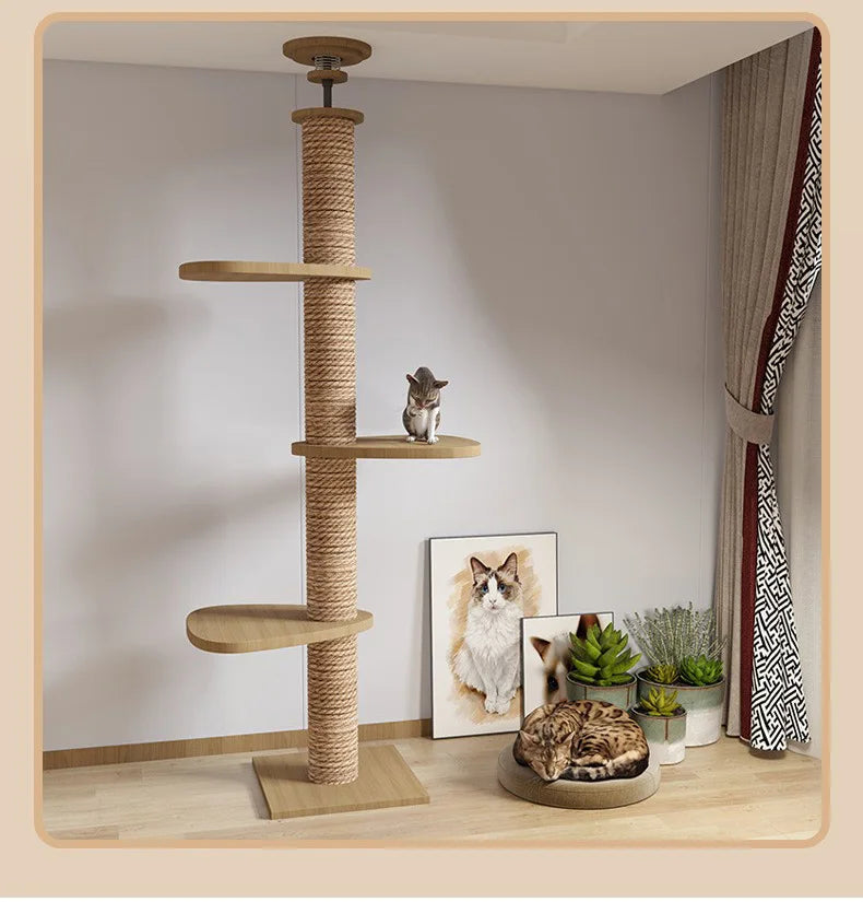 Floor-to-Ceiling Cat Tree Tower