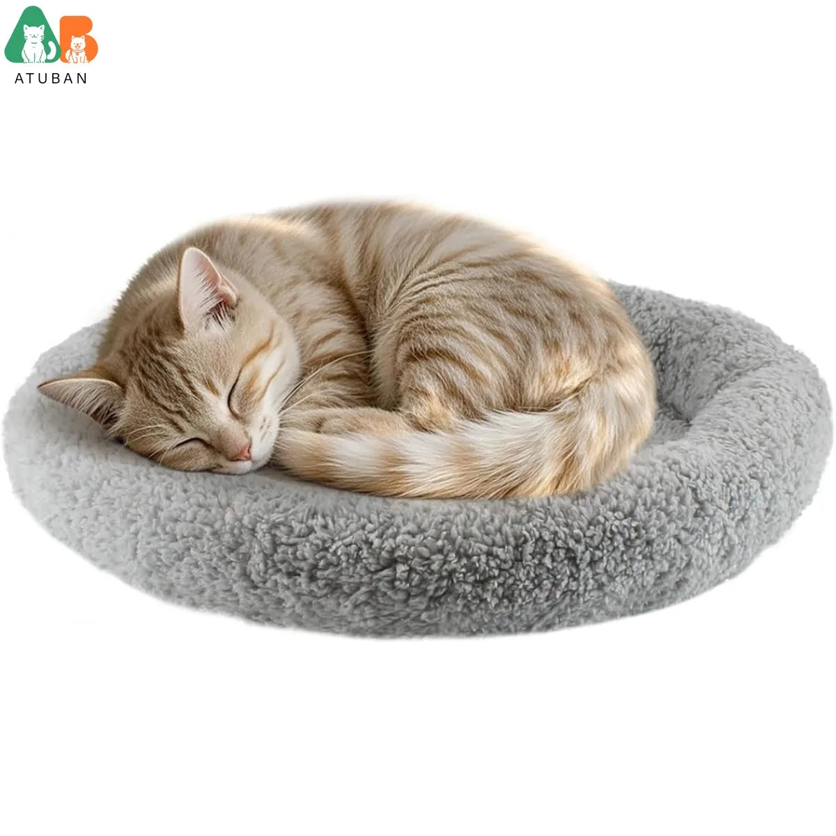 Premium Round Cat Bed for Indoor Cats